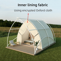 Tente de restaurant en forme de voile de désert pour l'extérieur, tente de camping imperméable, tente de safari, tente de glamping pour complexe hôtelier