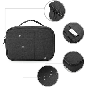 Estuche Organizador de Cables Portátil y Duradero con Cremallera para Accesorios Electrónicos, Audífonos y Viajes, con 4-6 Compartimentos - Product Image 2