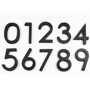 맞춤형 나사 고정 집 번호 문 편지 표시 숫자