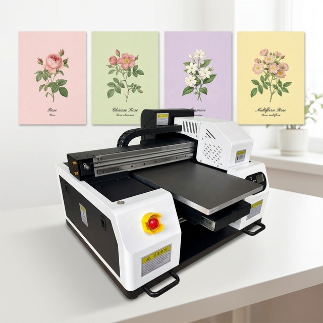 Compact 3050 UV Inkjet Flatbed Printer with XP600 Print Head for Advertising Industry Small Printing Shops Tube Printing