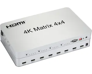4K*2K 1.4V 4x4 HDMI Matrix Support 4K,bi-directional IR control