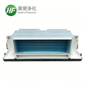 Unidad de Ventiloconvector Horizontal Oculta de Doble <span class=keywords><strong>Bobina</strong></span> y 4 Tubos, <span class=keywords><strong>3</strong></span> Filas de Refrigeración y 1 Fila de Calefacción para Hoteles y Edificios Comerciales - Product Image 1