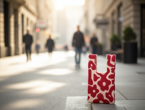 Borsa a tracolla in maglia floreale da donna con tracolla regolabile, apertura superiore, per uso quotidiano, alla moda, per tutte le stagioni - Product Image 2
