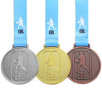 Médaille de basket-ball personnalisée en alliage de zinc 3D avec logo sur mesure, trophée et médailles de basket-ball avec ruban, fabricant
