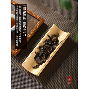 Hand Carved Bamboo Tea Spoon Handle Traditional Chinese Design Tea Ceremony Accessories Cylinder Shape - Product Image 3
