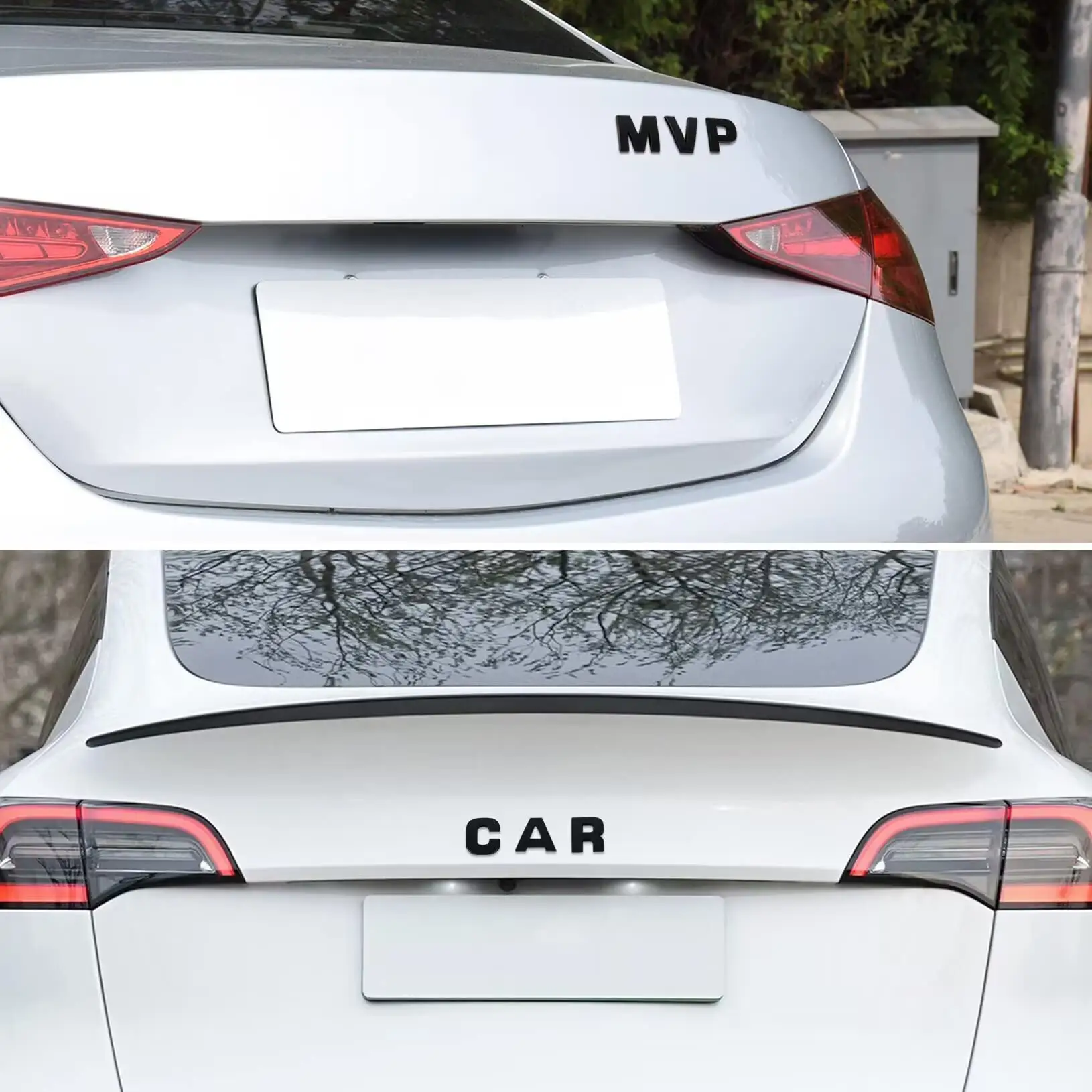 Emblema de insignia de coche al por mayor personalizado 3D metal ABS plástico cromo logotipo letra al por mayor