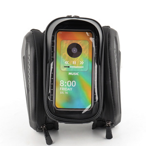 Bolsa de Bicicleta Negra Yueli de TPU con Pantalla Táctil, Impermeable de Doble Cara para Tubo Superior, para Bicicletas de Carretera y Montaña, Equipo de Ciclismo para Cuadro Delantero - Product Image 1