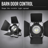 Projecteur LED COB 200W avec zoom, lumière de scène DMX512 pour théâtre, mariage, DJ, fête, boîte de nuit