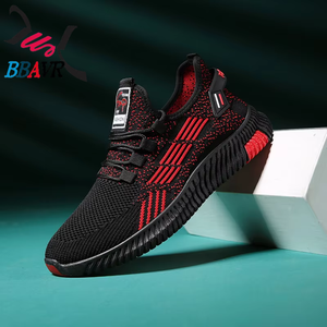 Chaussures de sport décontractées pour hommes en tricot volanté personnalisables à bas prix - Product Image 3