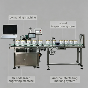 Machine de marquage laser CO2 à autofocus pour ligne de production, équipement de marquage des boîtes de lait en poudre avec lecture QR et élimination automatique des défauts - Product Image 4