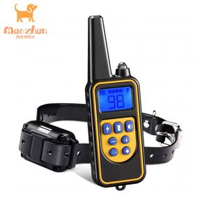 880 Wasserdichtes Wiederaufladbares Elektrisches Elektronisches Schock-Vibrations-Sprach-Hundetrainingshalsband mit Fernbedienung - Product Image 6
