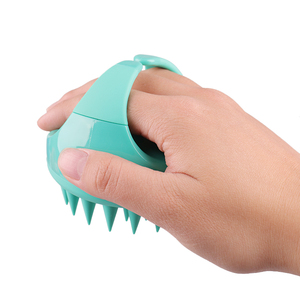 <b>Round</b> Massage <b>Brush</b> Silicone Shampoo Massager Hair Scalp Comb <b>Brush</b> for Hair Body - Product Image 5