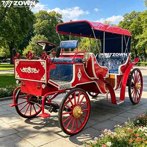 Voiturette électrique pratique sans chevaux, véhicule vintage à vitesse réglable pour le tourisme de station et les expositions commerciales - Product Image 1