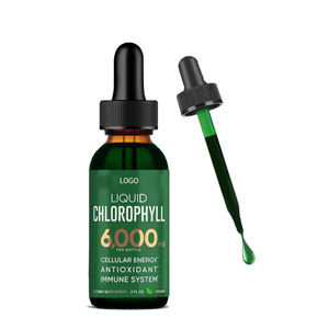 Gouttes liquides de chlorophylle OEM 6000mg de chlorophylle liquide en vrac Perte de poids Booster le système immunitaire en vrac Organique Vegan - Product Image 1