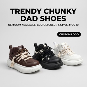 Baskets d'hiver chaudes pour <span class=keywords><strong>femme</strong></span>, style Y2K, à semelle épaisse et plateforme, doublées fourrure, à lacets en corde, montantes, style 'Dad Shoes' vintage - Product Image 1