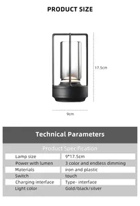 Decoração de mesa LED acrílico de alumínio luxuosa para decoração de casa ao lado de leitura de quarto de alta qualidade