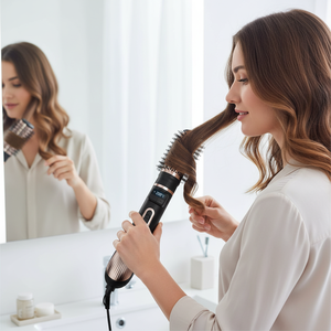 Factory Wholesale Portable Household <strong>Rotating</strong> <strong>Hot</strong> Air <strong>Brush</strong> 2 in 1 Hair Salon Blow Dryer <strong>Brush</strong> Hair Comb <strong>Brush</strong> - Product Image 3