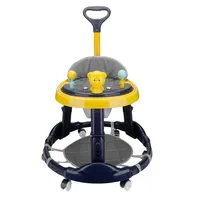 Foldable Plastic Baby Walker with Wheels, Seat Toys