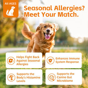 Ciwei - Masticables Orgánicos con Probióticos para el Alivio <span class=keywords><strong>de</strong></span> Alergias por Pulgas y Lamidas, Apoyo Inmunológico para Mascotas, Enzimas Digestivas para la Salud Intestinal <span class=keywords><strong>de</strong></span> <span class=keywords><strong>Perros</strong></span> y Gatos - Product Image 2