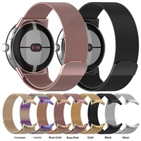 Bracelet magnétique réglable en acier inoxydable pour Google Pixel Watch 3, confortable et durable, disponible en stock
