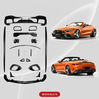 Kit carrosserie en fibre de carbone sèche pour Mercedes SL63, lifting automobile, style B, lèvre avant, diffuseur arrière, accessoires auto, MOD