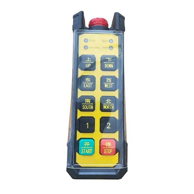 Factory Directly Supply 10 Buttons Industrial Wireless Control Switch Materials Handling Remote Control Transmitter Receiver