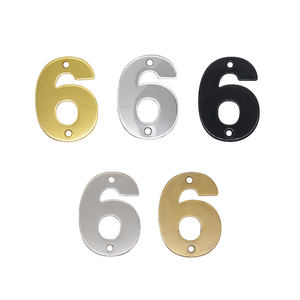 Placa de Número de Casa o Apartamento Plana de Acero Inoxidable - Product Image 3
