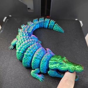 Modelo de Juguete de Cocodrilo Impreso en 3D, Figura de Plástico Articulada y Creativa para Niños - Product Image 1