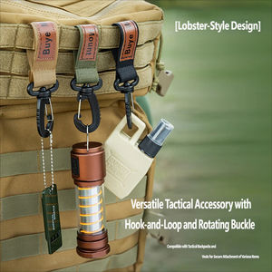 Correa para Vehículos Eléctricos para Camping al Aire Libre, <span class=keywords><strong>Hebilla</strong></span> de Escalada, Gancho de Almacenamiento, Gancho de Velcro Resistente, Clip para Mochila - Product Image 4