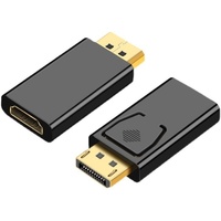 Adaptador Estándar de DP a HD-MI, Adaptador de Video de Alta Definición de DisplayPort a HD-MI 4k30Hz