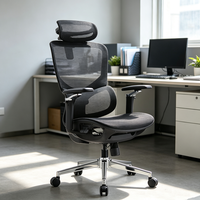 Chaise de bureau ergonomique en maille pour cadre, dossier haut, pivotante, inclinable, pour ordinateur de bureau, chaise de direction OEM