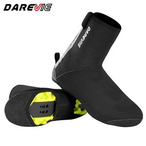 Copriscarpe antivento impermeabili Darevie con cerniera riflettente da uomo donna in pile termico MTB scarpe da <span class=keywords><strong>bici</strong></span> cover - Product Image 1