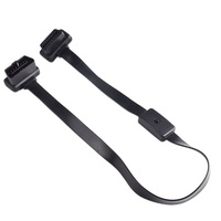 OBD macho a hembra interruptor 16pin 16 Core arnés de cables plano Cable de extensión electrónico