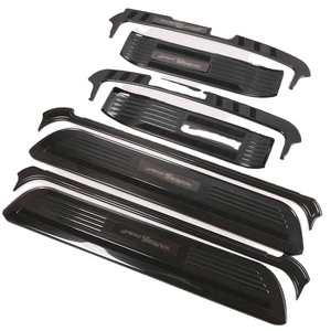 WZXD - Protectores de Umbral de Puerta con LED, Acero Negro para H1 2019 - Product Image 4