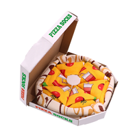 Chaussettes amusantes et créatives en forme de pizza, en boîte, cadeau de fête, chaussettes unisexes personnalisées, chaussettes en coton hawaïennes à la pizza pepperoni italienne