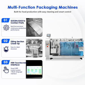 <span class=keywords><strong>M</strong></span>áquina Empacadora Automática Horizontal para Bolsas Preformadas con Boquilla/Bolsas con Fuelle en Forma de H - Product Image 2
