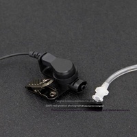 Walkie-talkie Eksternal 3.5mm Single-Ear Air-Tube Earphone-In-Ear Headphone untuk R7 Mic PTT Speaker Hanya untuk Mendengarkan