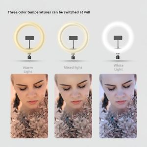 X612 Prix Usine Universel 10 pouces Anneau Lumineux Circulaire avec Clip Support Téléphone Portable Lumière LED USB Flash pour Selfie - Product Image 2
