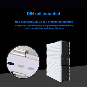 Cổng <span class=keywords><strong>6</strong></span>/16/24/48 được quản lý chuyển đổi sợi <span class=keywords><strong>Ethernet</strong></span> công nghiệp Gigabit SFP Din-Rail PoE 48V SNMP QoS 10/100/1000m chuyển đổi mạng - Product Image 4