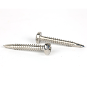 Korrosionsbeständige Maßgefertigte 316 Edelstahl Selbstbohrende Schrauben mit Flachkopf und Kreuzschlitz, <span class=keywords><strong>Tek</strong></span>-Schrauben - Product Image 3