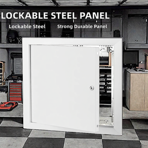 Lockable Steel Access Panel Door for Workshop <b>Ceiling</b> Grid Installation 10mm Thickness Drywall <b>Ceiling</b>/Attic Use (24-24in) - Product Image 2