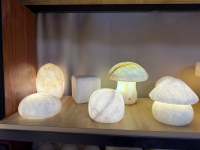 Lampe de chevet en marbre en forme de champignon pour chambre à coucher, idéale pour la maison - Collection Soda Factory