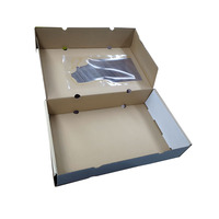 Caja de regalo impresa con diseño de cerezas, caja plegable plana y lisa, caja de embalaje ligera para venta minorista de frutas.