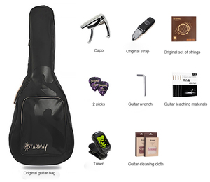 Starway fábrica al por mayor G34 barato 41 pulgadas Guitarra madera guitarra folclórica instrumento de cuerda para principiantes o estudiantes - Product Image 5