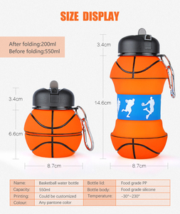 Bouteille d'eau pour <span class=keywords><strong>GYM</strong></span>, <span class=keywords><strong>ballon</strong></span> pliable et Portable, produits nouveau - Product Image 5