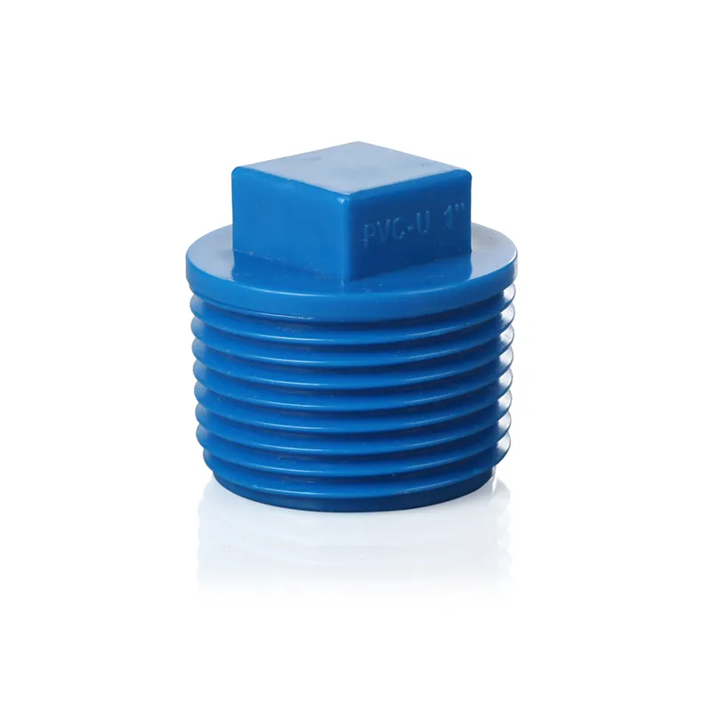 Hoge Kwaliteit Blauw Pvc Upvc Ppr Pijp Fitting Geschroefd Mannelijk Einde Plug Voor Fitting Met Schroefdraad