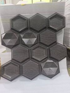 Panneaux muraux en PVC pour projet de villa, design marbre flexible, panneaux muraux 3D, revêtements 50*50cm - Product Image 4