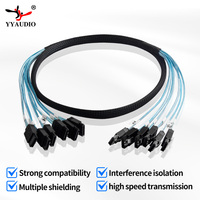 Kabel SATA III 6Gbps, Kabel Data SATA, Kabel SATA 6-ke-6 dengan Pengunci untuk HDD SSD RAID NAS, Kabel Internal SATA 7 Pin dengan Jalinan Nilon