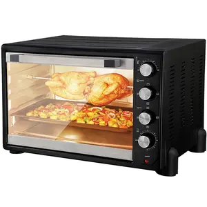 Horno de pizza de gran capacidad, 90L, con bandeja para pizza de tres capas