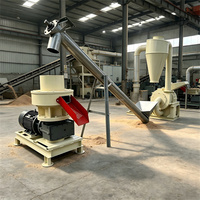 Machine à granulés de biomasse à anneau de 37 kW, 500-800 kg/h, certifiée CE, pour la fabrication de granulés de sciure, de paille et de balles de riz pour le chauffage agricole